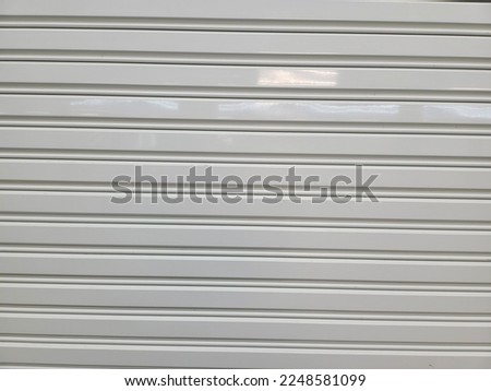 White steel sliding door background picture with horizontal pattern
