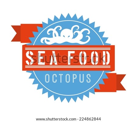 sea food graphic design , vector illustration