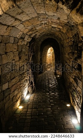 The way to the basement of the fortress wall of Icheri Sheher