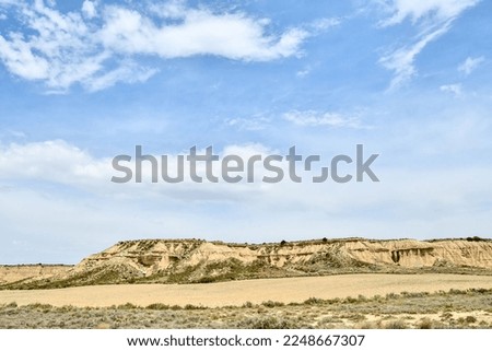 landscape with mountains and blue sky, photo as a background, digital image