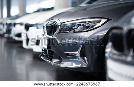 Cars in a dealership, buying a car Royalty-Free Stock Photo #2248675967