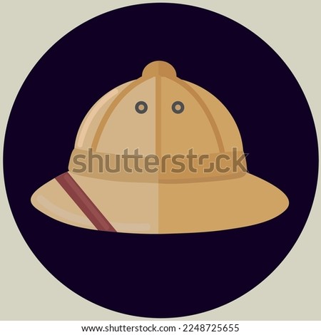 Safari hat icon clipart isolated vector illustration Royalty-Free Stock Photo #2248725655