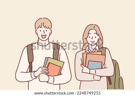 College friends. Hand drawn style vector design illustrations. Royalty-Free Stock Photo #2248749255