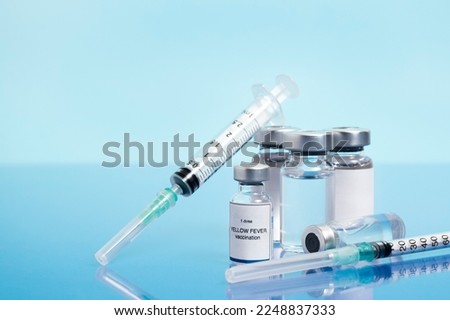 yellow fever vaccine concept. Vaccination healthcare concept. Royalty-Free Stock Photo #2248837333