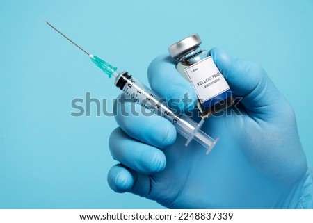yellow fever vaccine concept. Vaccination healthcare concept. Royalty-Free Stock Photo #2248837339