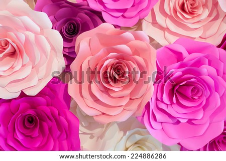 Roses from paper