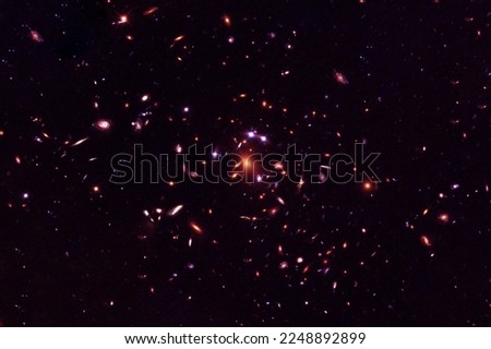 Distant stars and galaxies. Elements of this image furnished by NASA. High quality photo