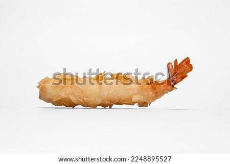 torpedo shrimp in high quality images and isolated in white Royalty-Free Stock Photo #2248895527