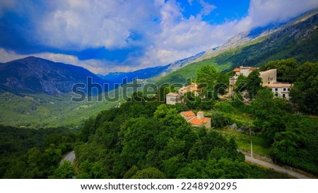 Small mountain village in the French Alps - travel photography