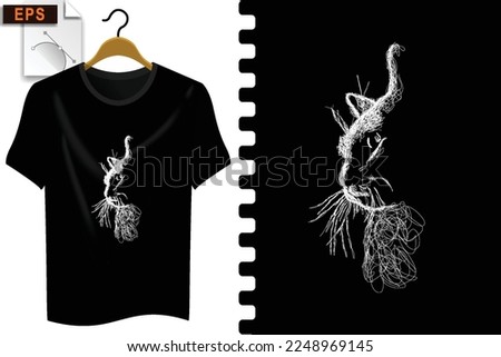 animal t shirt design illustration