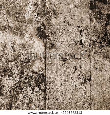 Abstract Shabby Brick Wall Wallpaper. Sepia Brick Wall background. Grunge Web Banner
