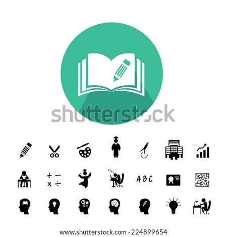vector basic icon for education  Royalty-Free Stock Photo #224899654