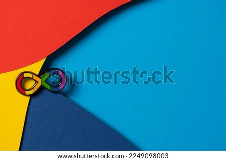 World autism awareness day concept. Autism infinity rainbow symbol sign on colorful background. Autism rights movement, neurodiversity, autistic acceptance movement symbol sign