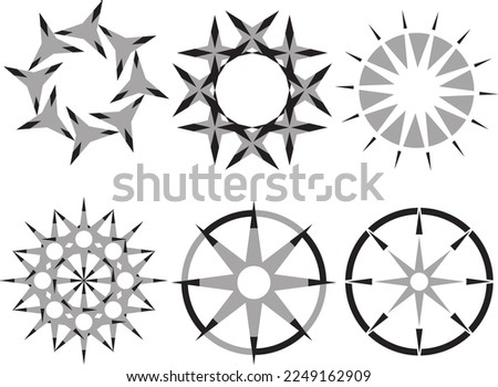 illustration vector graphic of star abstract good for graphic element