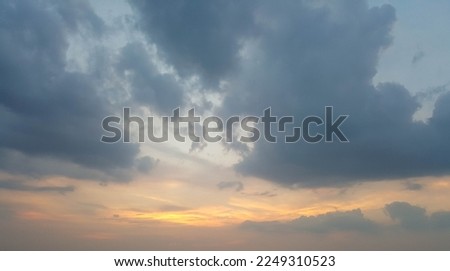 Sunset Sky Background Included Free Copy Space For Product Or Advertise Wording Design