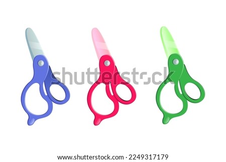 color scissors vector illustration stock illustration illustration of design template