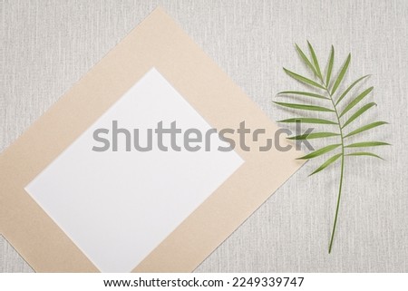 Photo frame with space to write a message, invitation, greetings, photograph.	
