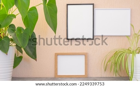 Photo frame with space to write a message, invitation, greetings, photograph.	