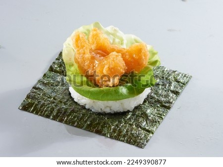 Japanese tasty delicious Combo meal mood shot shrimp Tempura