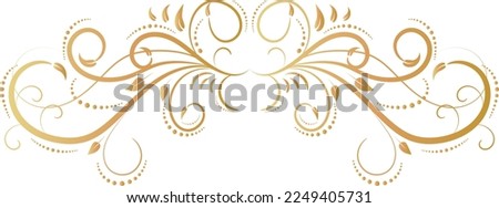 Luxury gold frame, exquisite background. Victorian style. Calligraphic brush, royal lines. For your holiday invitations, cards, greetings. Creates a special mood.
