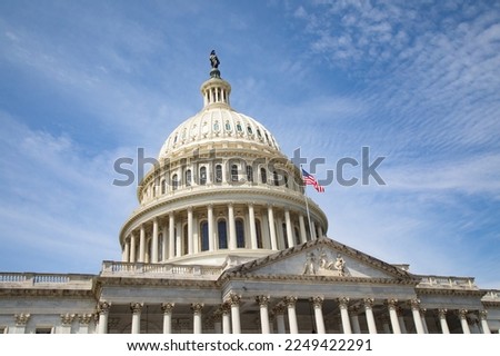 US Capitol in Washington DC (District of Columbia), United States of America Royalty-Free Stock Photo #2249422291