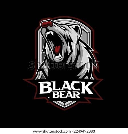Vector of bear mascot logo template
