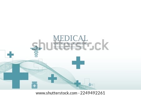 white vector medical background.modern medical futuristic cross shape