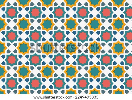 Abstract Arabesque shadow background with traditional ornament, ramadan islamic pattern