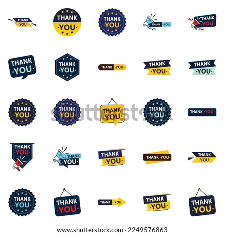 25 Versatile Vector Designs to Thank Your Audience