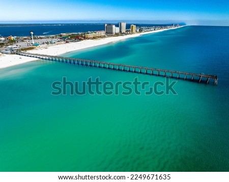 Pensacola Beach from the Pier Royalty-Free Stock Photo #2249671635