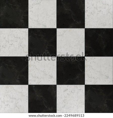 Checkered black and white interior tile Pattern Texture