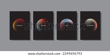 Unique modern A4 abstract gradient vector trend for cover, marketing template, business poster, Abstract color gradient, modern blurred background, and film grain texture Royalty-Free Stock Photo #2249696793