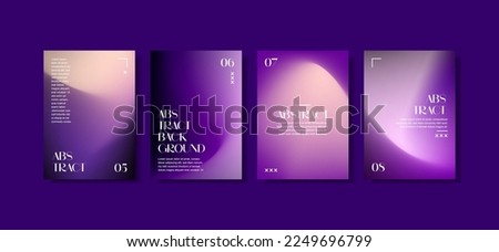 Unique modern A4 abstract gradient vector trend for cover, marketing template, business poster, Abstract color gradient, modern blurred background, and film grain texture Royalty-Free Stock Photo #2249696799