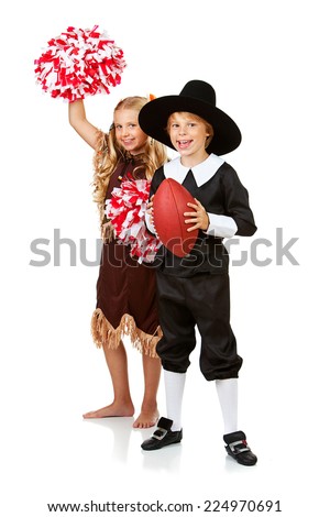 Thanksgiving: Pilgrim and Indian Football Fans