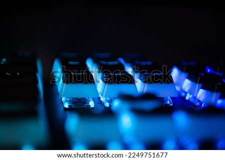 Gaming keyboard with rgb lights