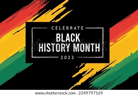 Black history month celebrate. vector illustration design graphic Black history month Royalty-Free Stock Photo #2249797169