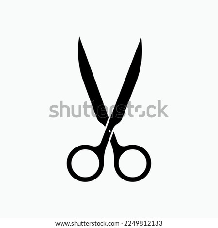 Scissor Icon. Cutting Tool Symbol.