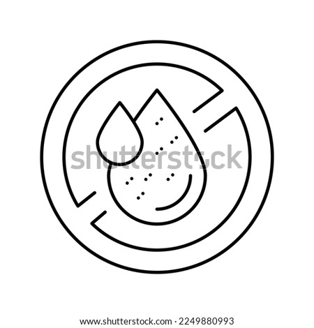formaldehyde free keratin line icon vector. formaldehyde free keratin sign. isolated contour symbol black illustration