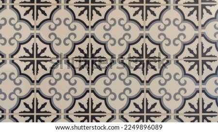 azulejo geometric colourful vintage floral background in tiles patchwork wallpaper 