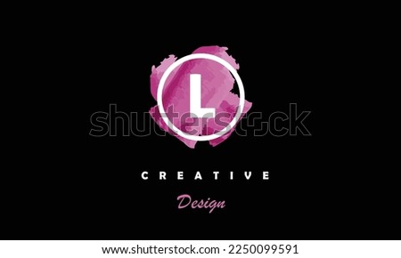 
L letter logo luxurious trendy symbol design on black background