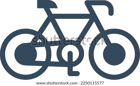 Bicycle Vector Icon which is suitable for commercial work and easily modify or edit it
