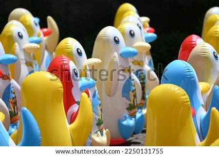 Colorful penguin balloons for children's toys