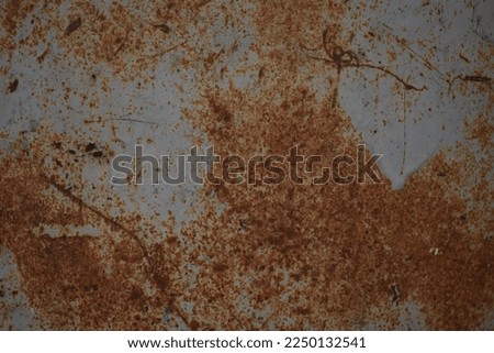 White metal texture with rust