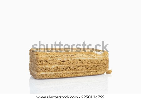 piece of cake isolated on white background
