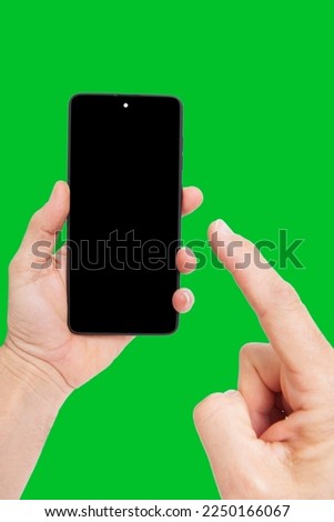 mobile phone on white background