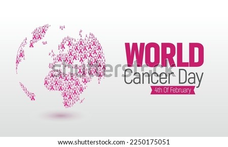 World cancer day.vector illustration design