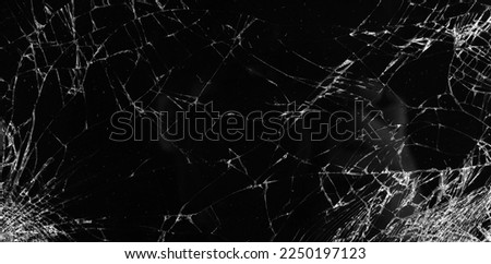 Texture of broken glass, cracked screen background