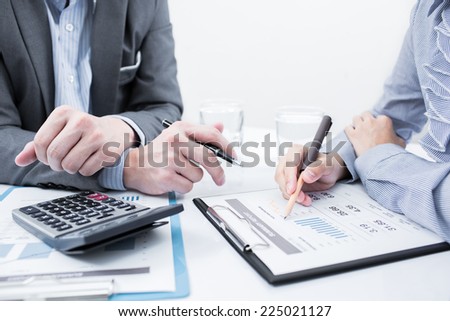 Business people discussing during a meeting
