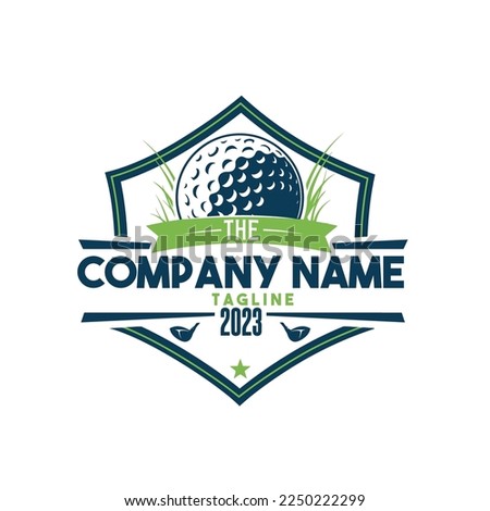 Golf Tournament Team logo design Royalty-Free Stock Photo #2250222299