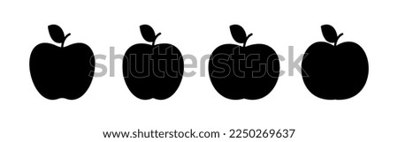 Apple icon vector for web and mobile app. Apple sign and symbols for web design.